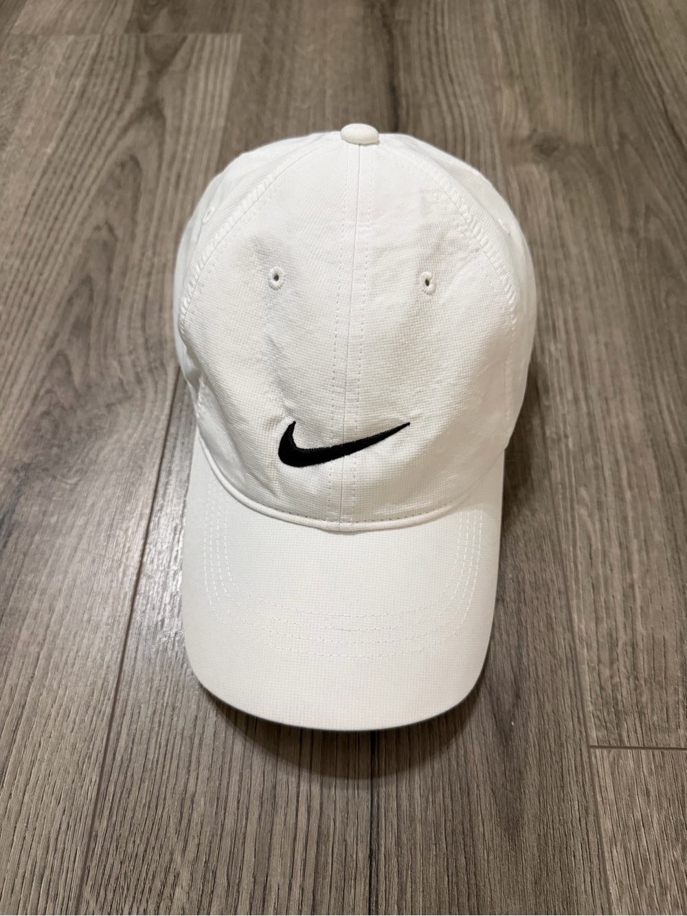 Nike White Golf Cap with Black Interior Trim